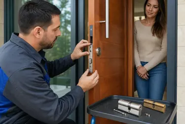 Chaveiro trocando uma fechadura de porta em Colombo.